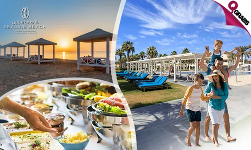 Pool & Beach Access with International Dinner Buffet OR Italian Dishes at Sealine Beach Resort!